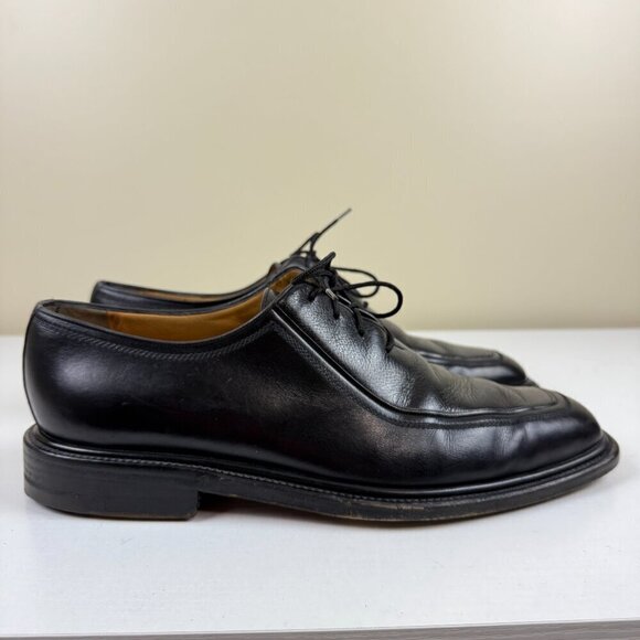 A Testoni Men\'s Lace Up Black Leather Oxfords main image 4
